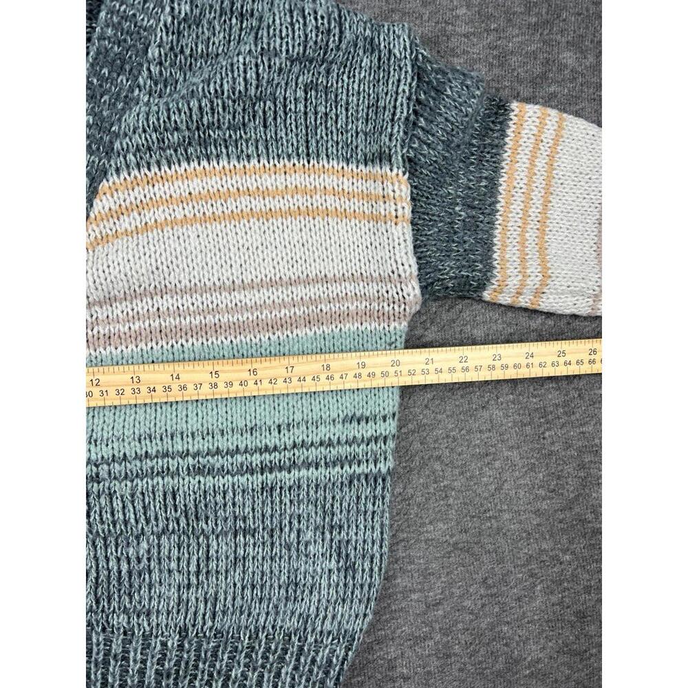 Plum & Thread Women's Striped‎ Knit Cardigan Sweater Size Medium - Picture 5 of 5